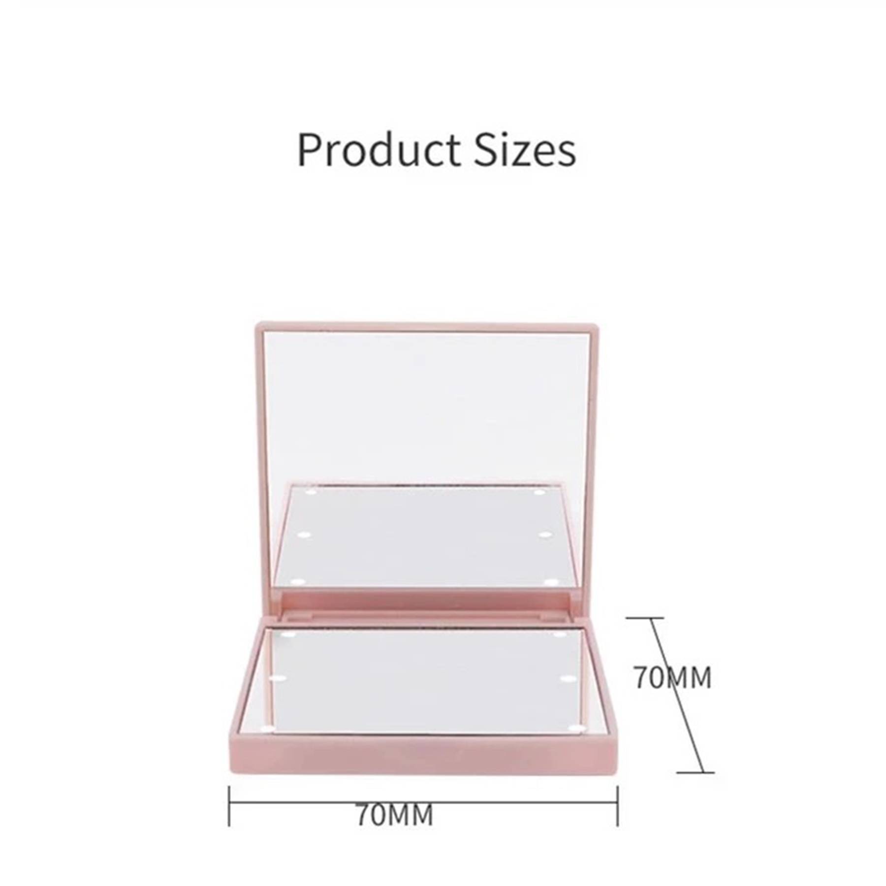 Small gift makeup mirror with led light 7
