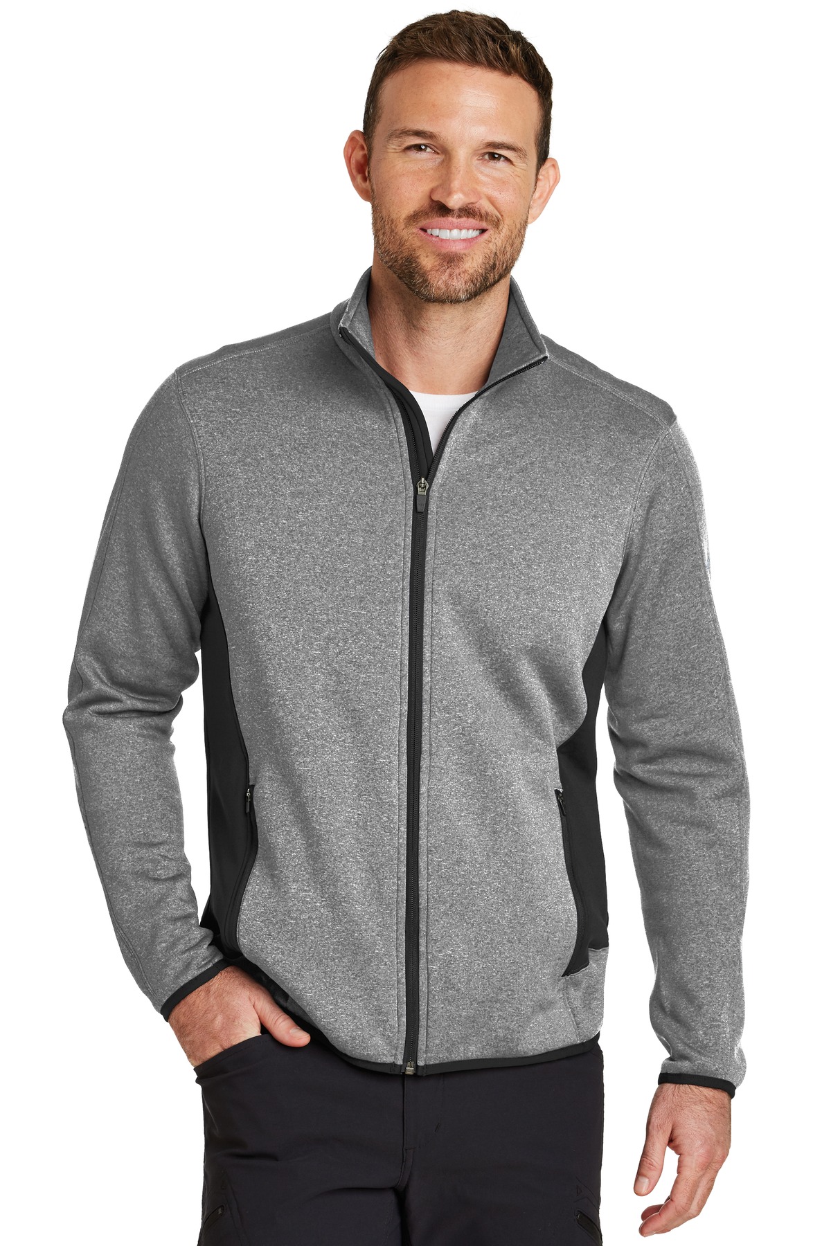 Eddie Bauer Full-Zip Heather Stretch Fleece Jacket. EB238 21