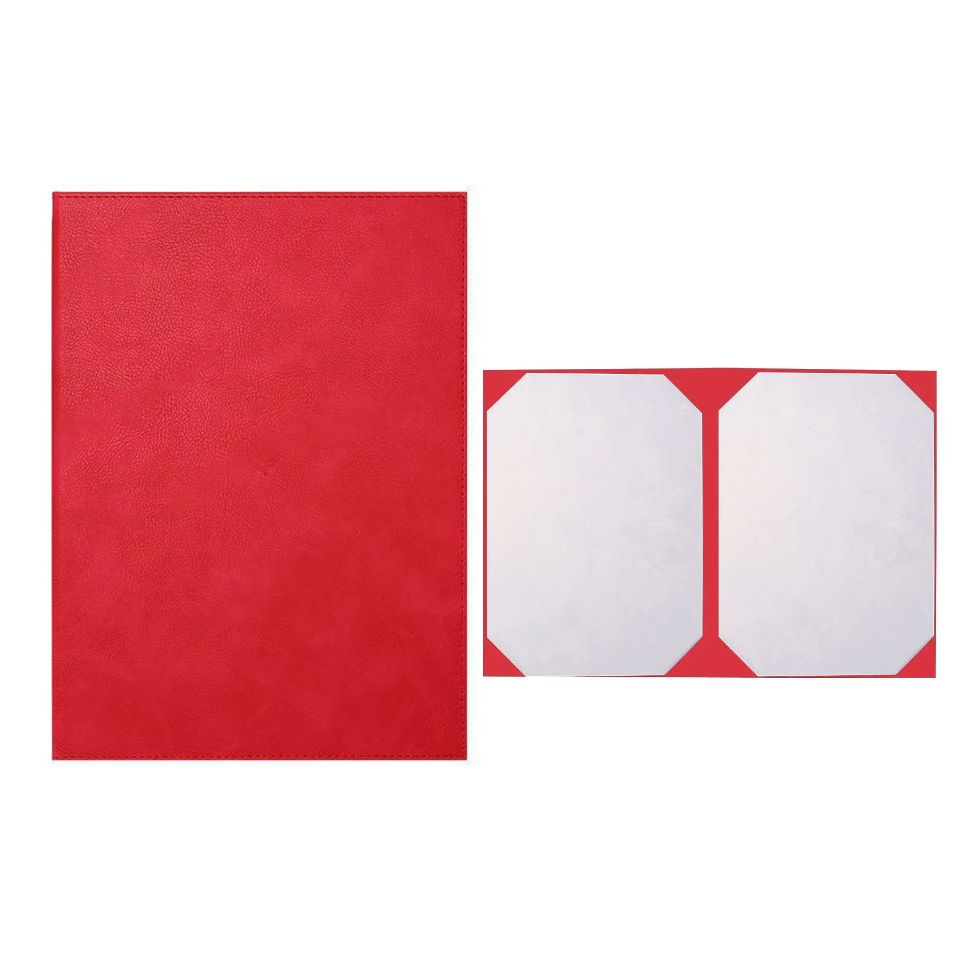 PU Leather A4 Award Certificate Folder with Embossed Lining 1