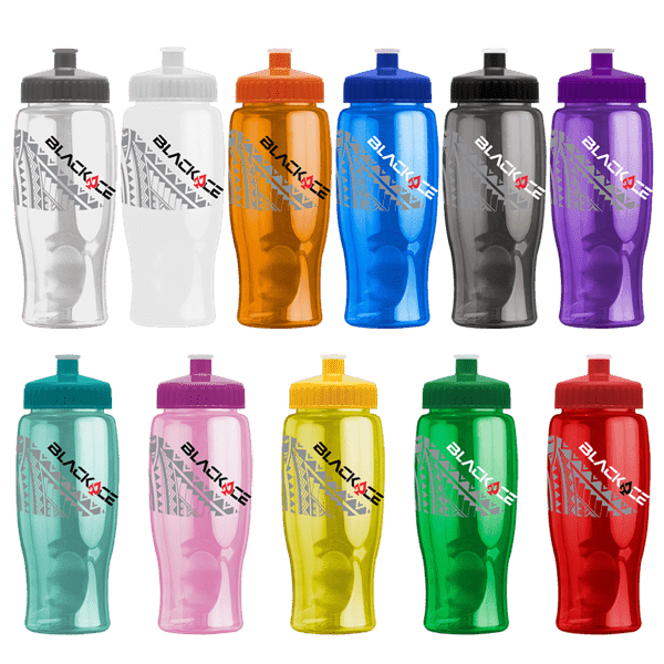 Rotation 27oz Transparent Contour Bottle w/Push-Pull Lid 6