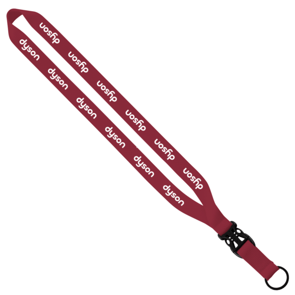 3/4" Polyester Lanyard with Slide Buckle Release & Split-Ring 5