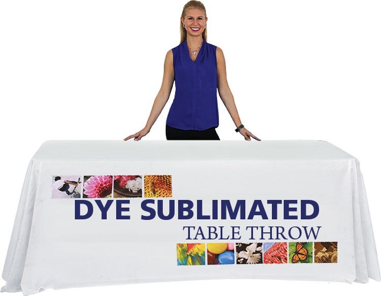 Full Coverage 6' Premium Dye Sub Printed Table Throw 7