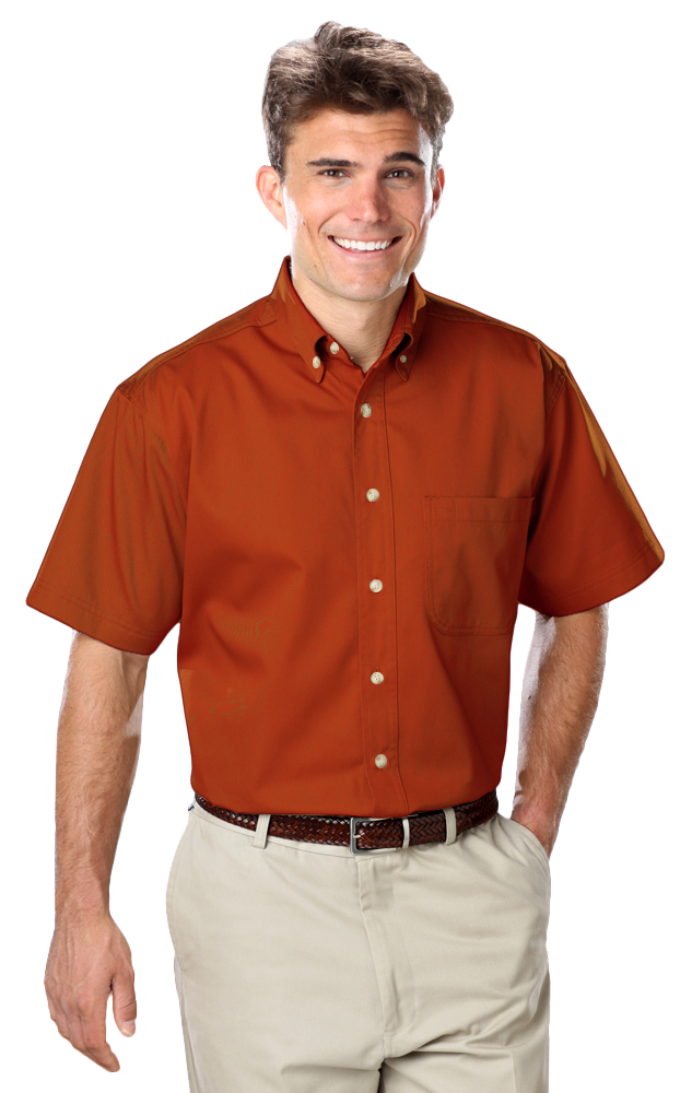 Men's S/S 100% Cotton Twill Shirt 5