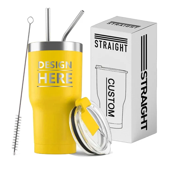 Stainless Steel Insulated Water Bottle with Straws 4