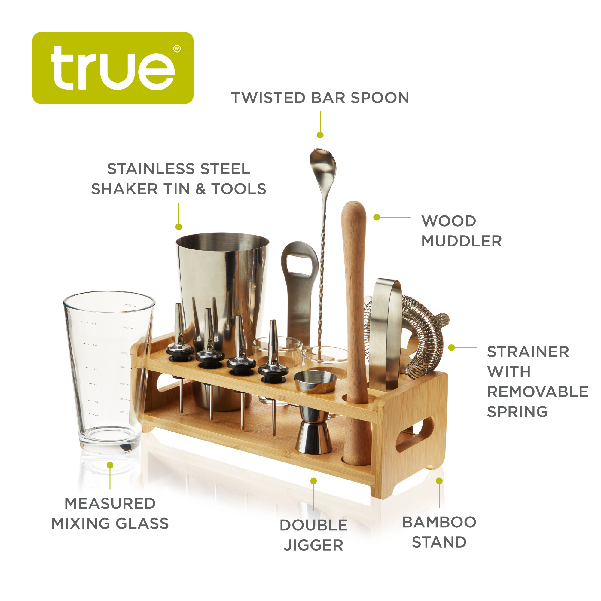 True® 14 Piece Barware Set 2
