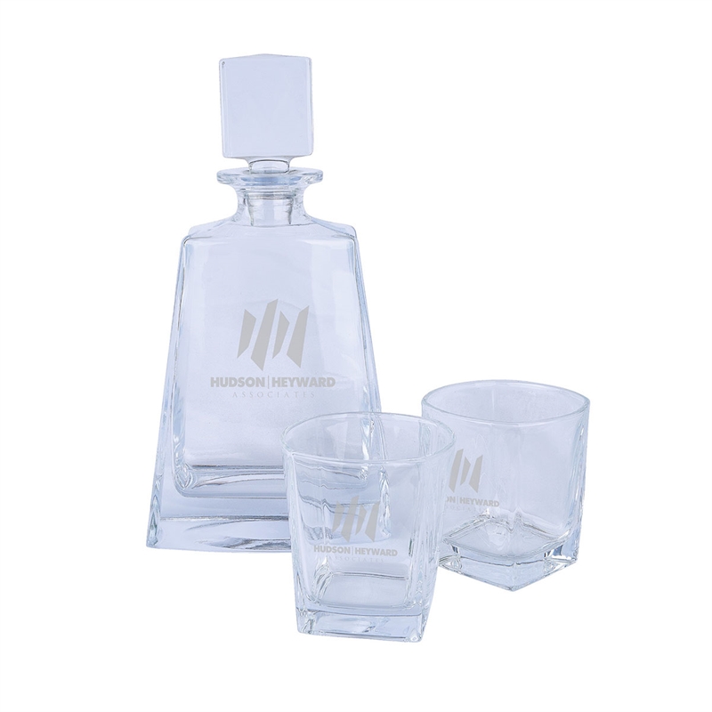 Wellington Baron Whiskey Decanter & Glasses Set