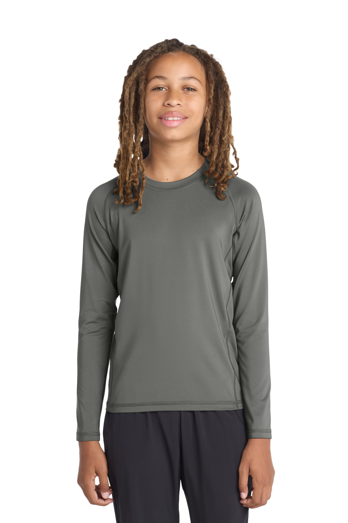 Sport-Tek Youth Long Sleeve Rashguard Tee. YST470LS 8