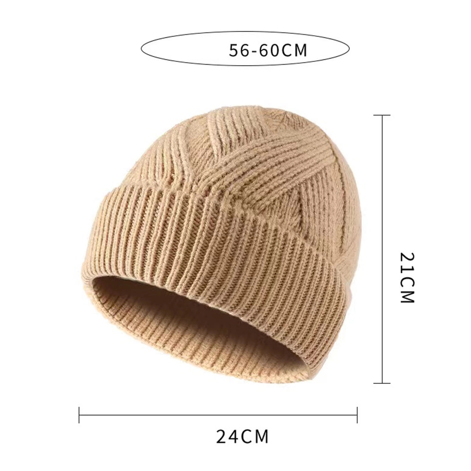 Winter Pure Wool Unisex Knit Hat 7