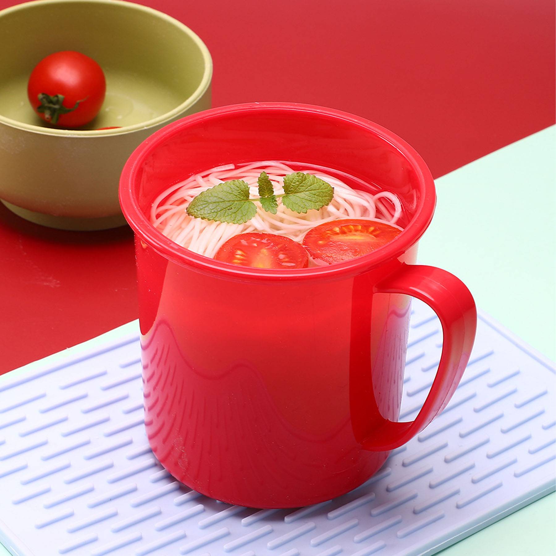 22 Oz. Microwavable Soup Cup Bowl with Cover 4