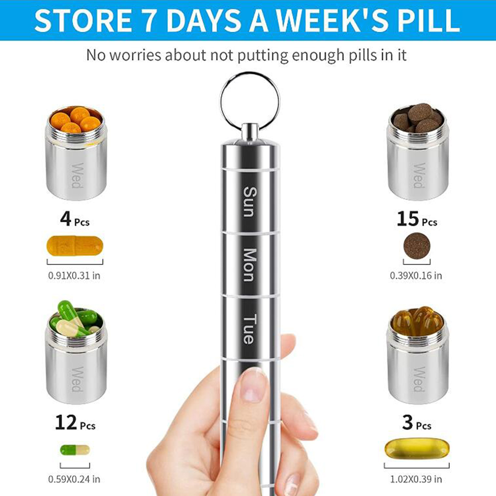 Aluminum Waterproof Pill Storage Box 6