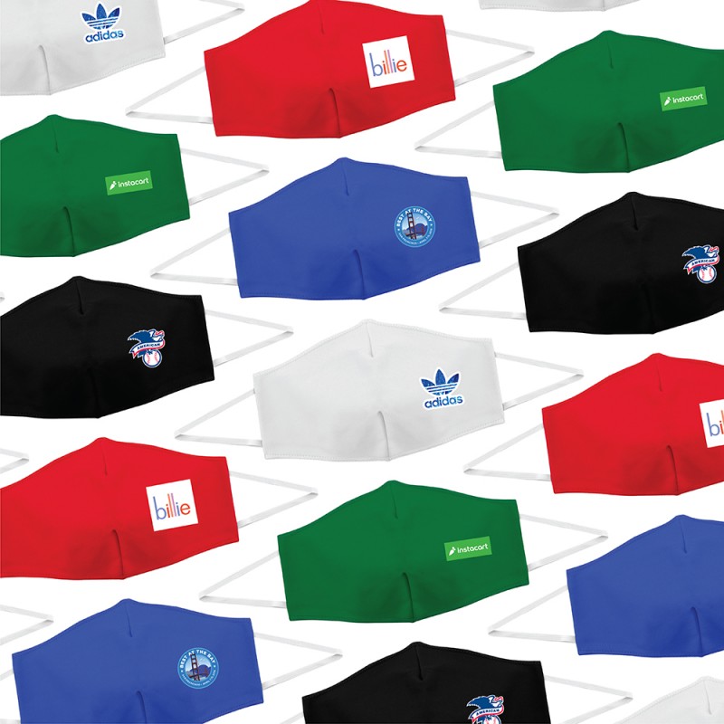 Branded Cloth Mask with Full-Color Logo