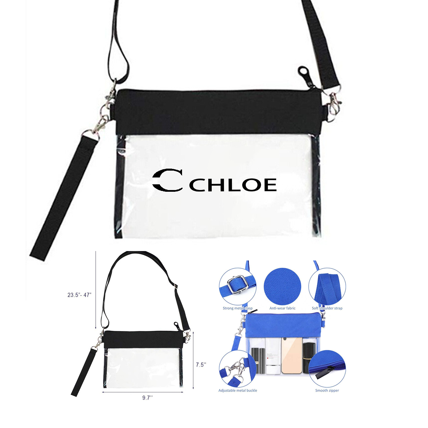 Clear Cross Body Purse Bag 2
