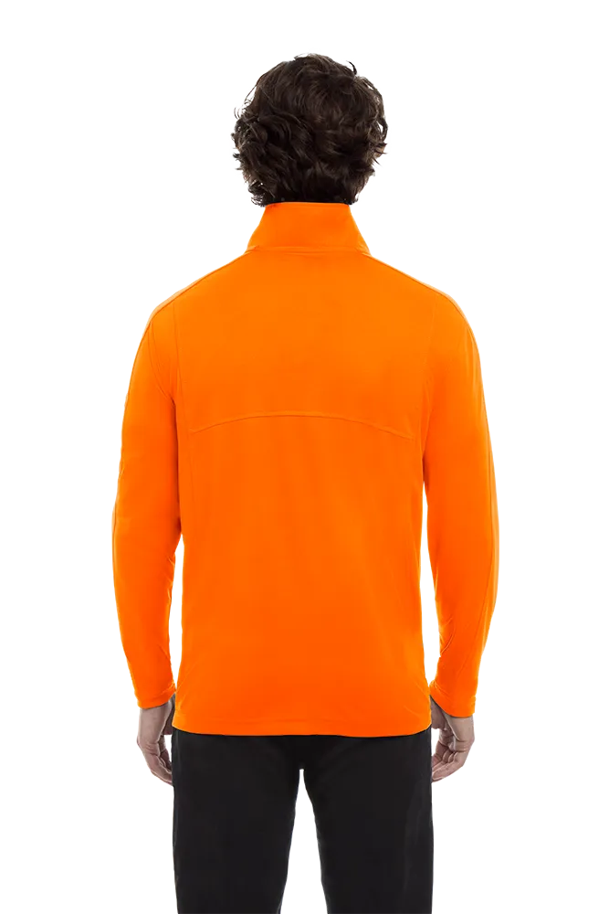 MENS WICKING SOLID 1/4 ZIP LS PULLOVER 33