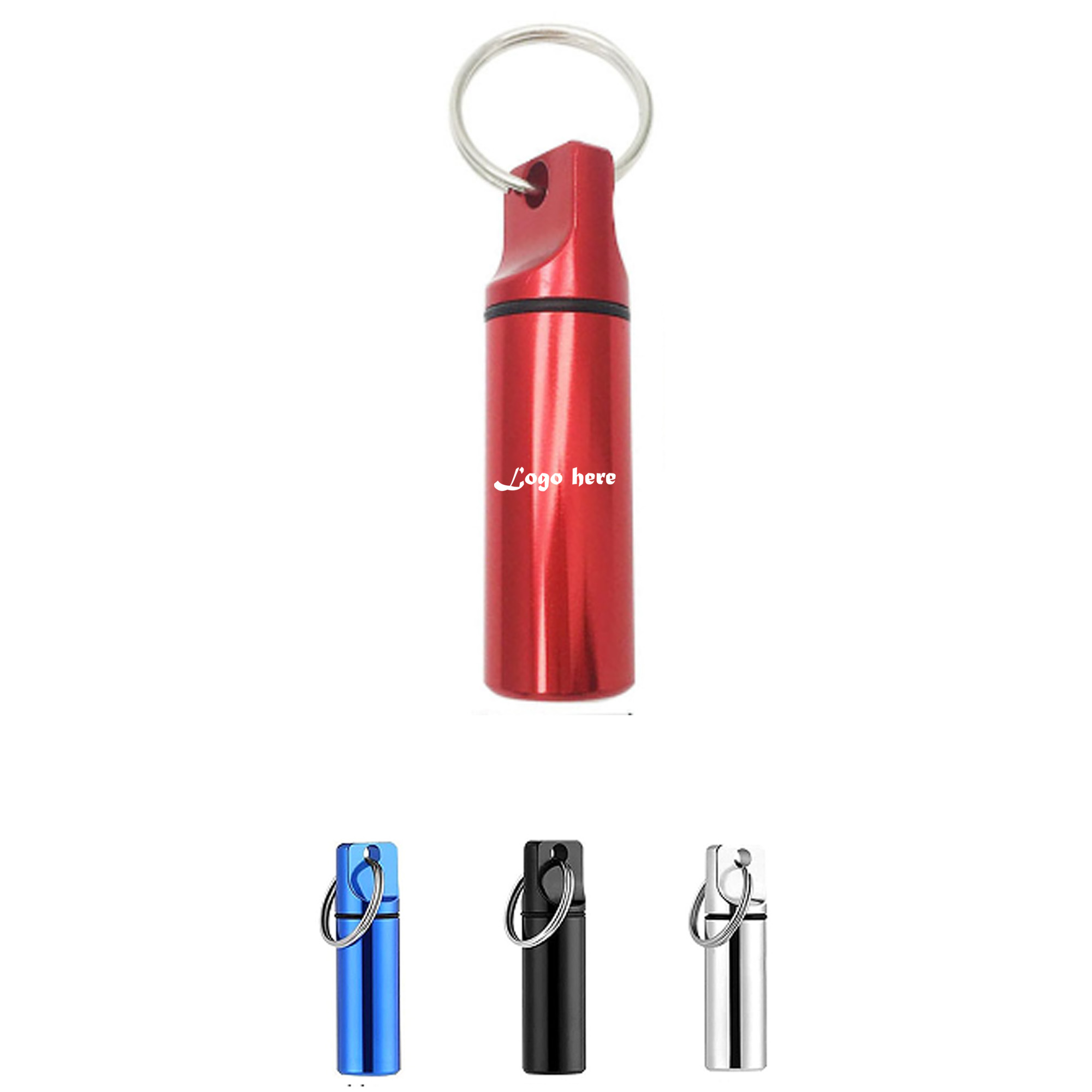 Premium Aluminum Alloy Pill Box Keychain 1