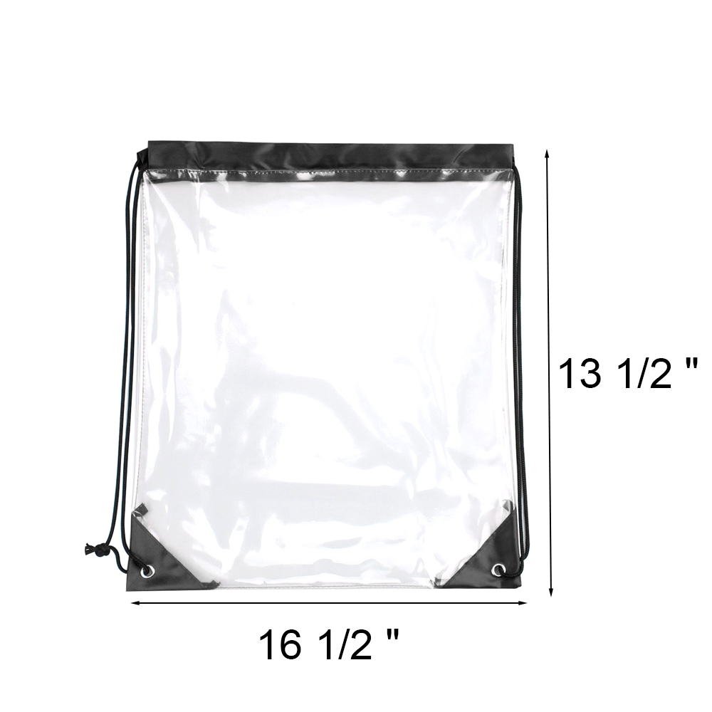 Transparent PVC Drawstring Backpack 3