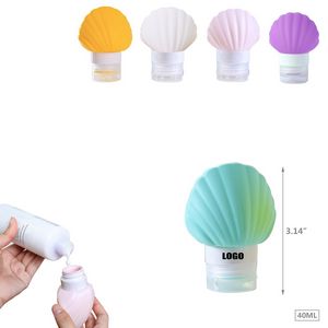 40ml Silicone Shell Travel Bottle With Flip Up Lid 6
