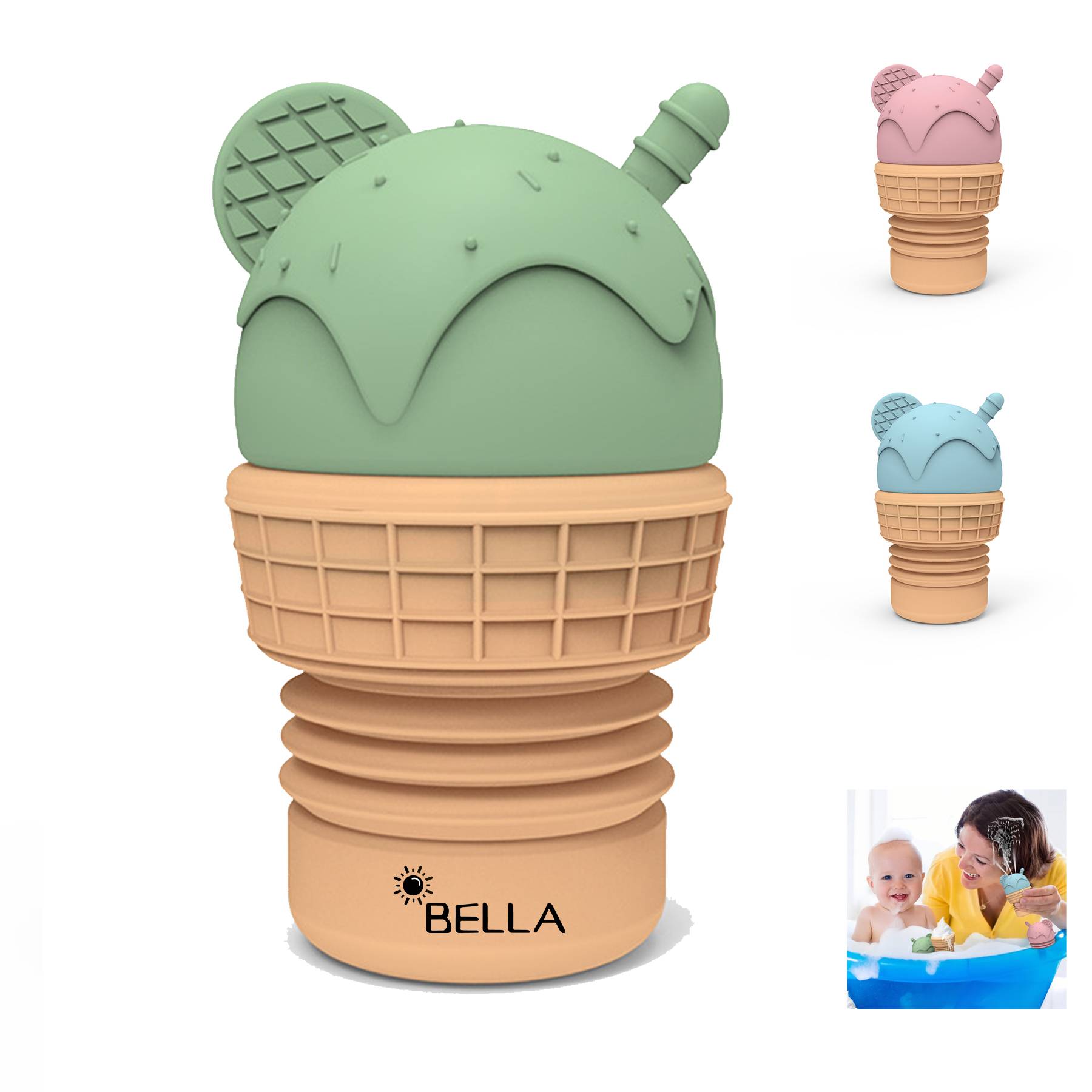 Silicone Ice Cream Bathroom Toys for Kids 1