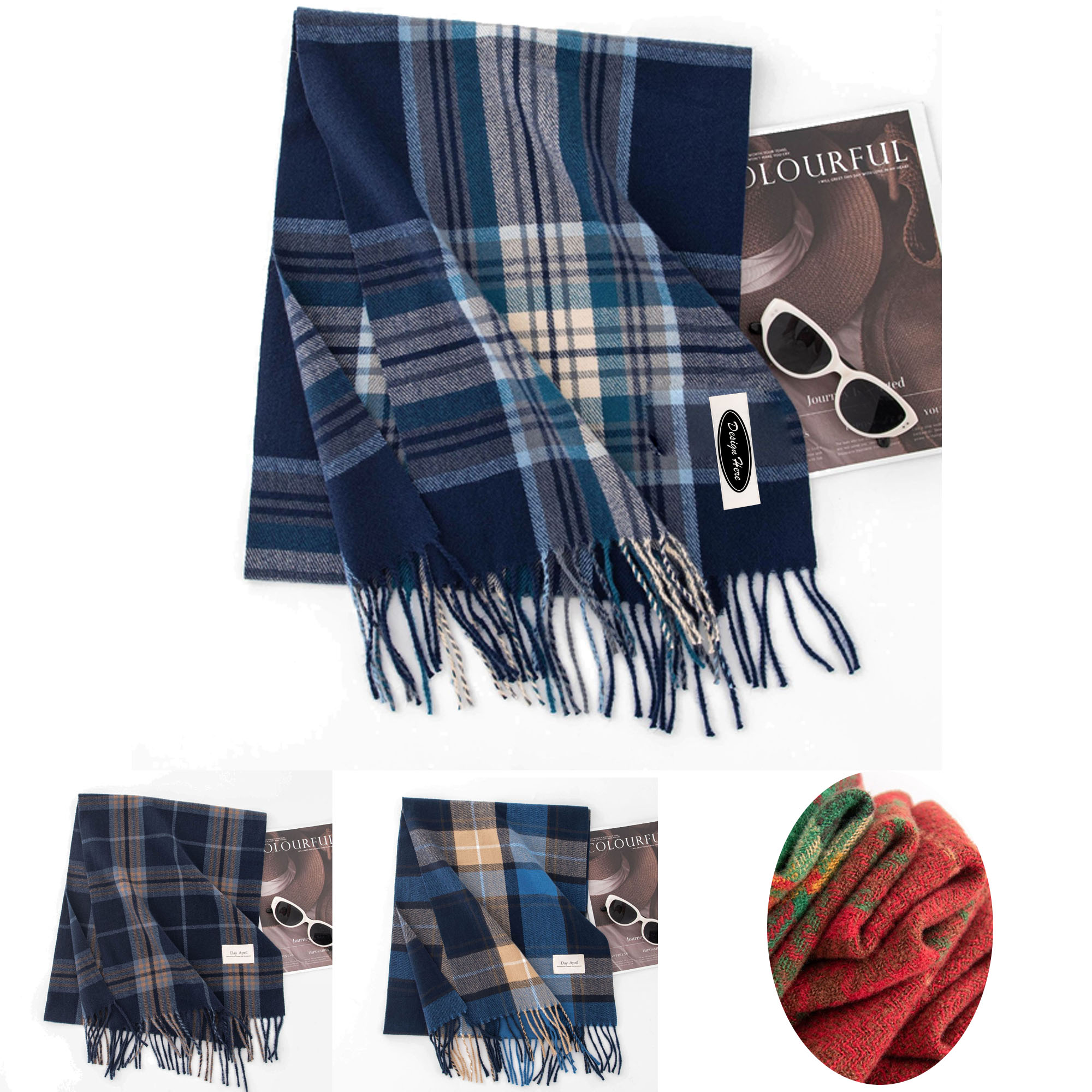 Checkered Scarf for the Holiday Season 2