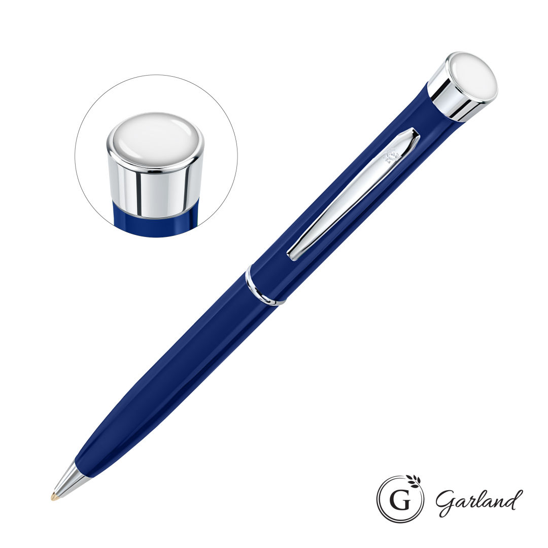 Garland® Color Custom Twist Ballpoint Pen - Chrome Accent 6