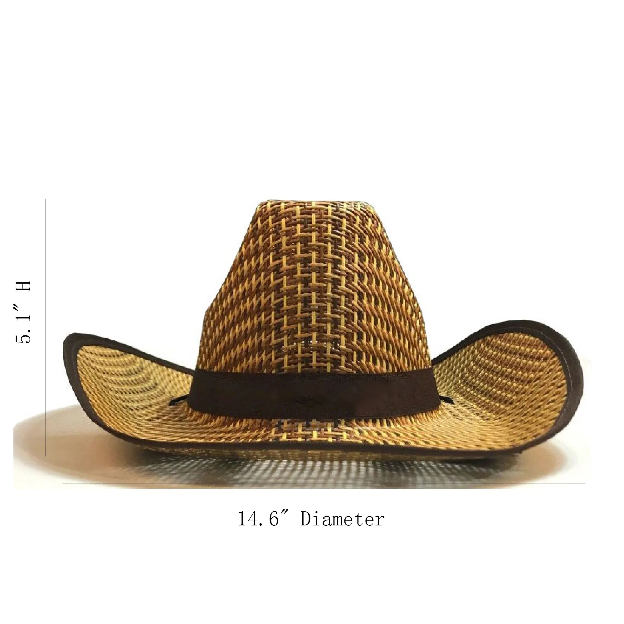 Outdoor Cowboy Straw Hat MOQ 50PCS 3