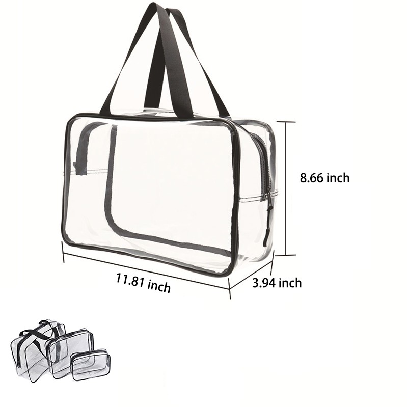Clear Makeup Cosmetic Toiletry Organizer Bag 2
