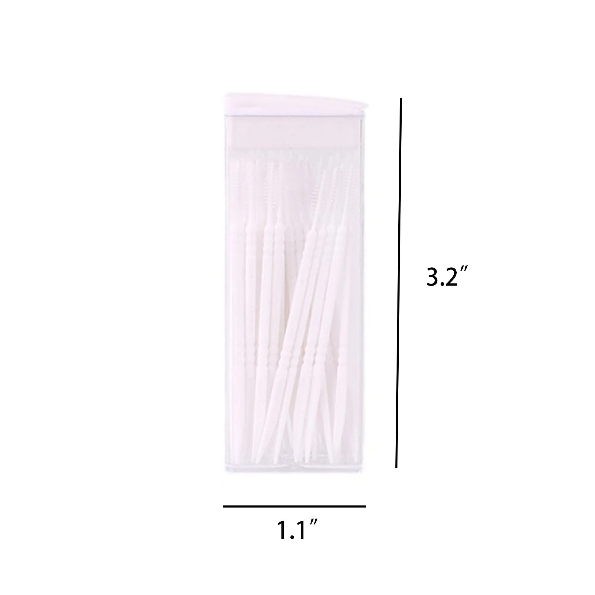 50pcs/Box Double Head Dental Floss Interdental Toothpick 2
