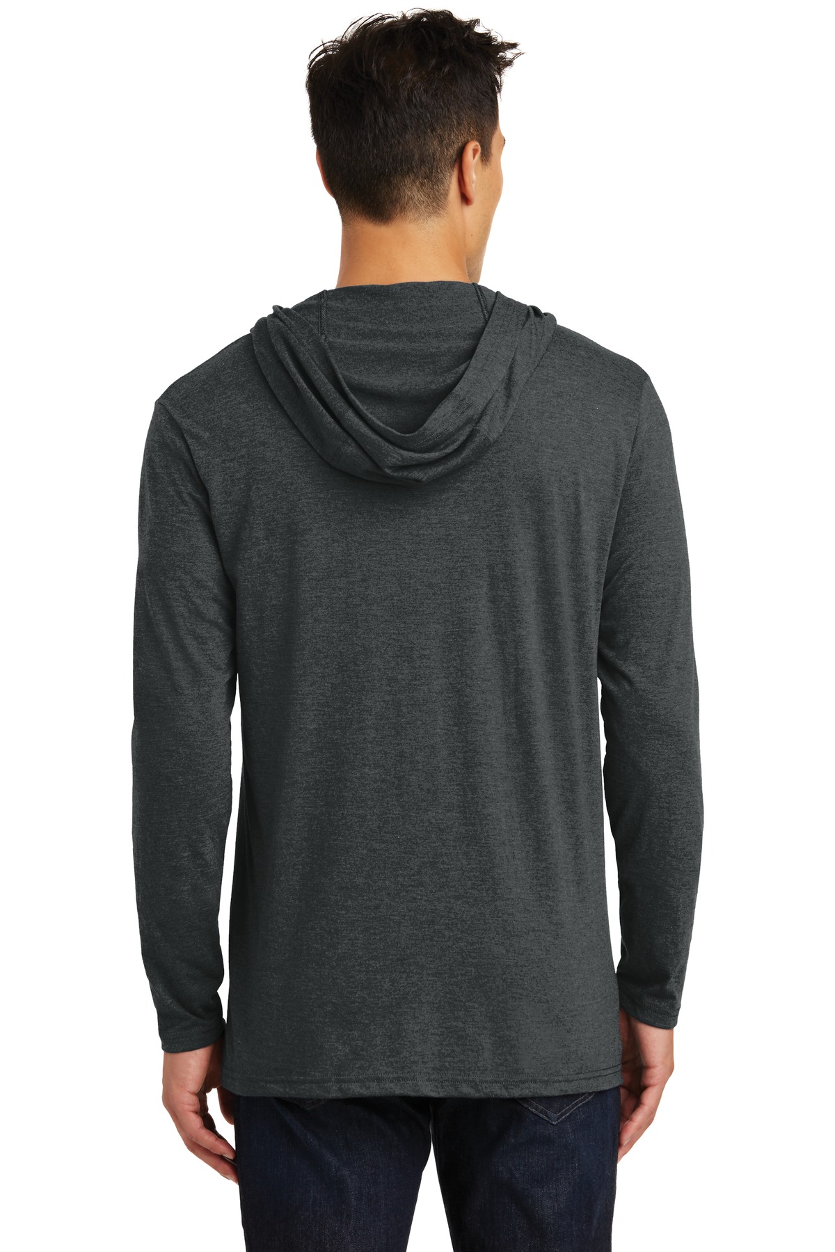 District Perfect Tri Long Sleeve Hoodie. DM139, custom hoodie or sweatshirt with logo imprint 9