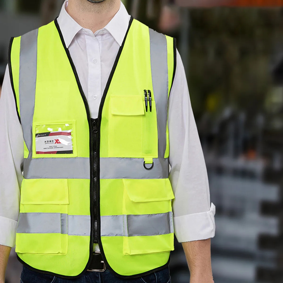High Visibility Reflective Safety Vest With Pockets 2