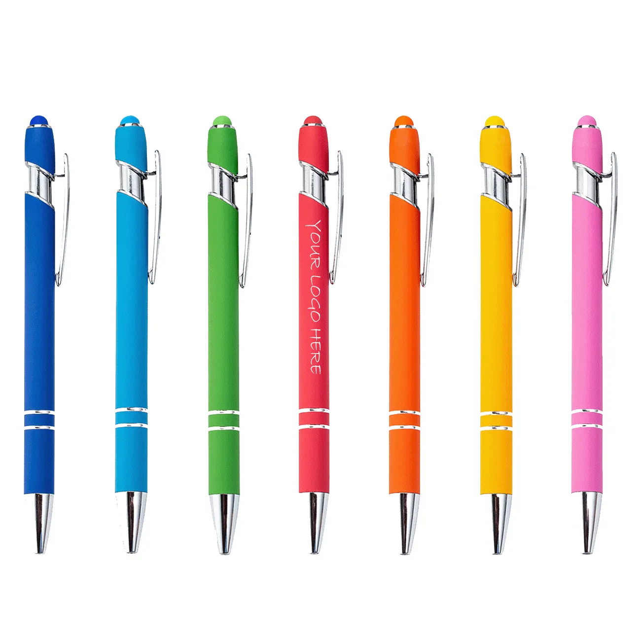 Metal BallPoint Pen With Soft Touch Click 1