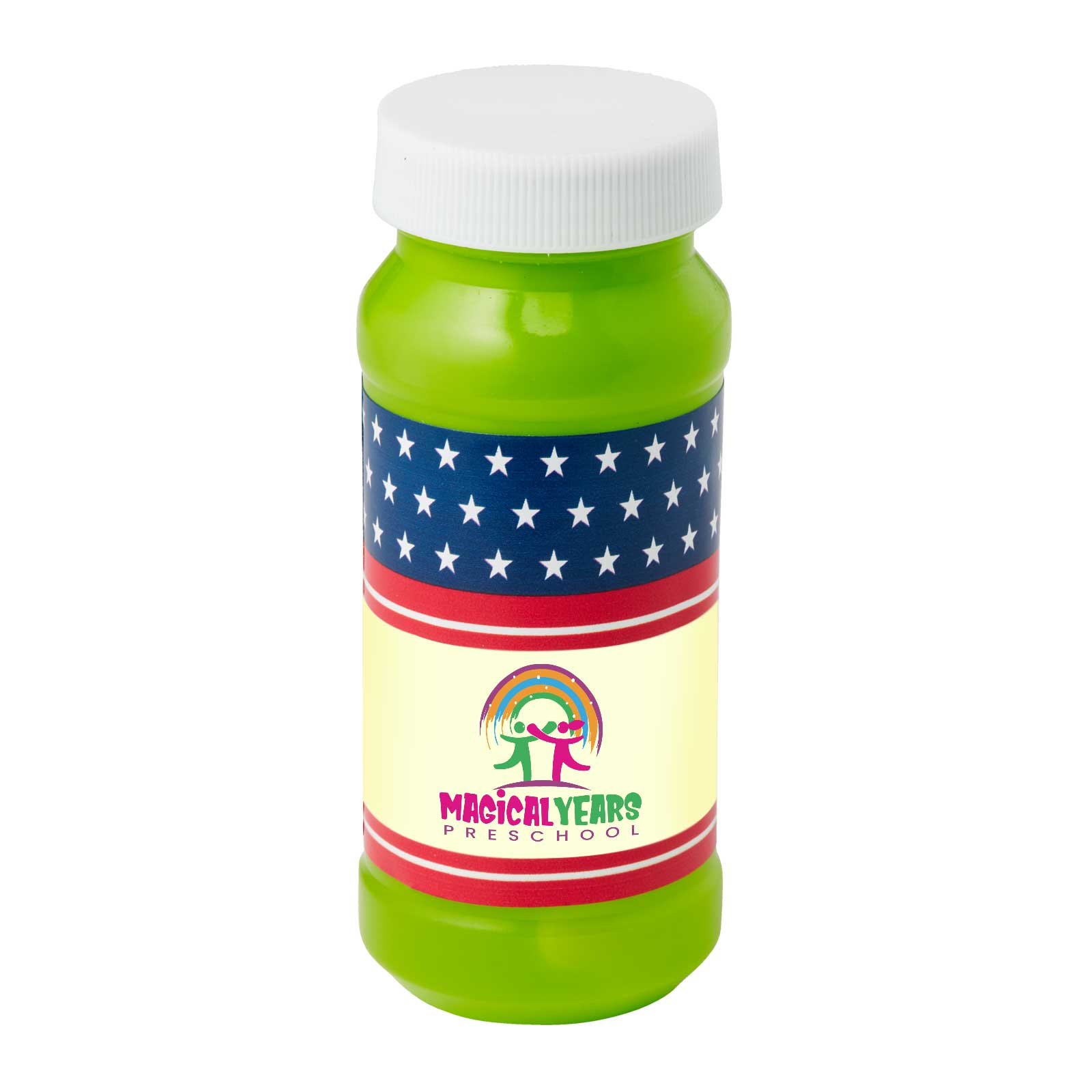 4 oz. Patriotic Bubbles with Full-Color Digital Label 13