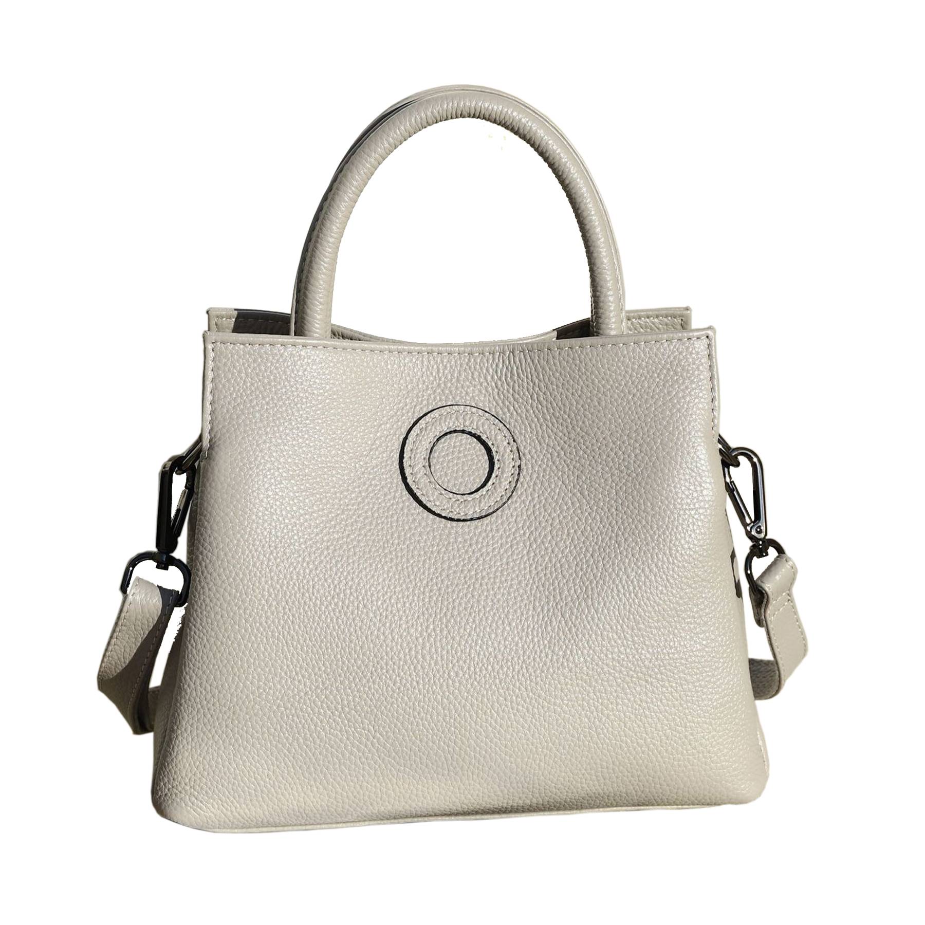 Genuine Leather large capacity stylish Bucket tote bag 5