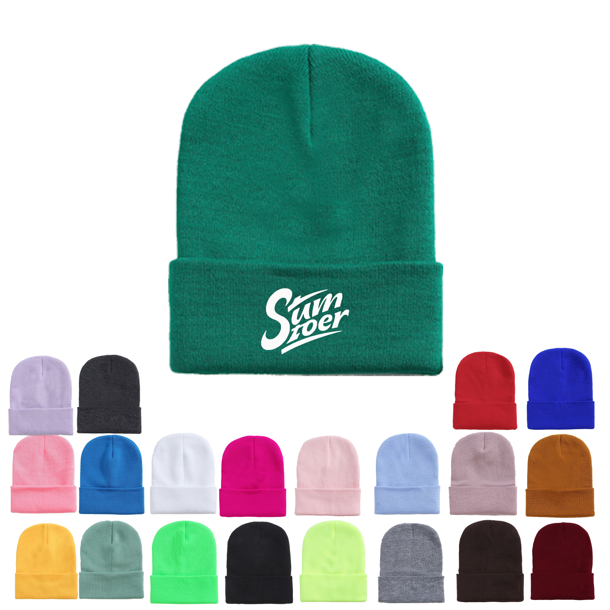 Acrylic Knitted Beanie MOQ 20 3