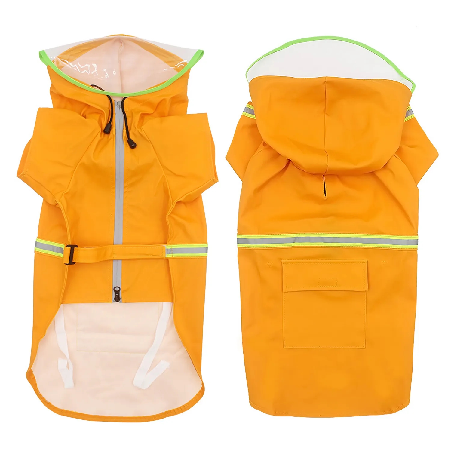 Raincoats for Large Dogs with Reflective Strip Rain 2