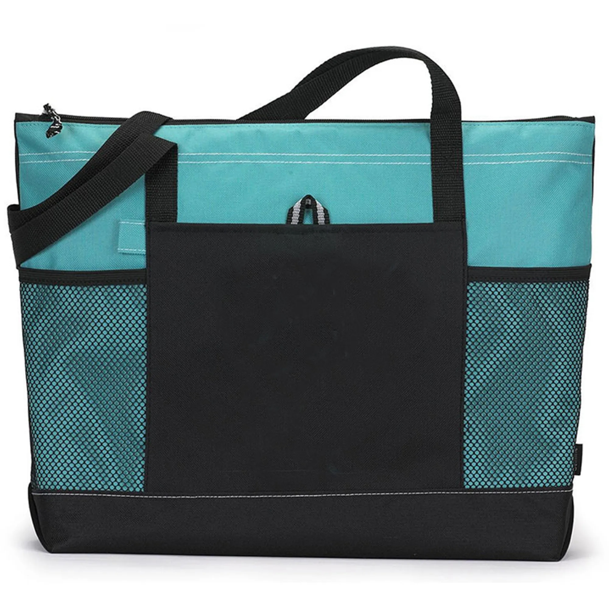 Casual Large Tote Bag w/Zipper & Pocket, custom tote bag with logo imprint 7