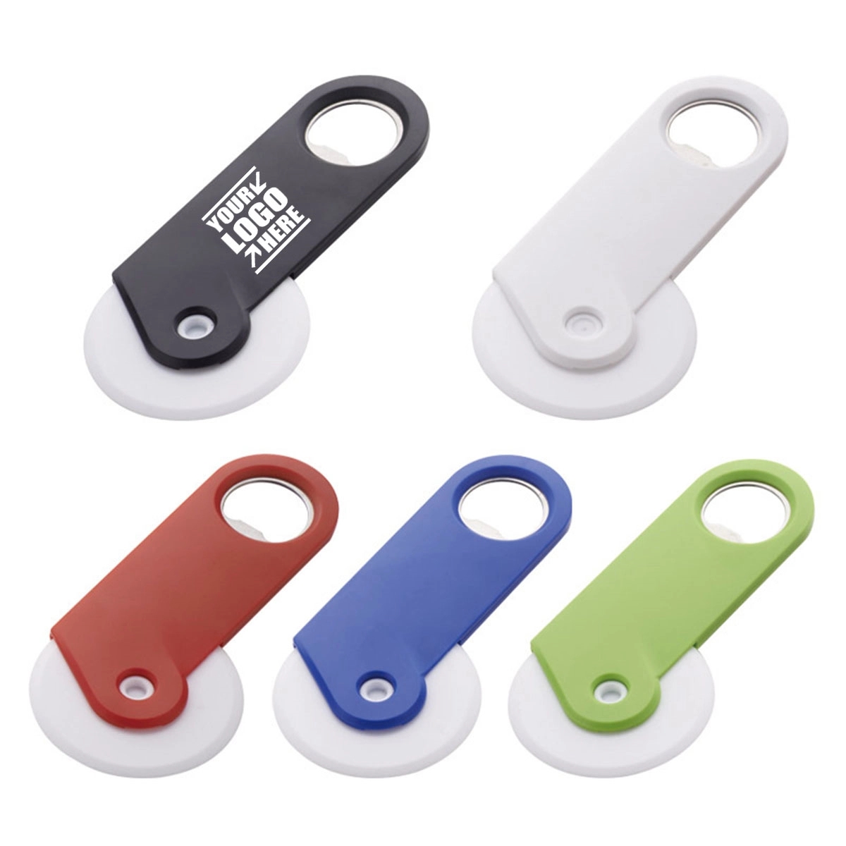 Plastic Pizza Cutter With Bottle Opener 1
