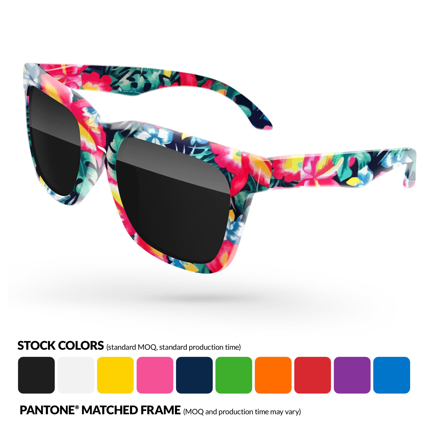 Promotional Bold Sunglasses w/ Sublimation Wrap 13