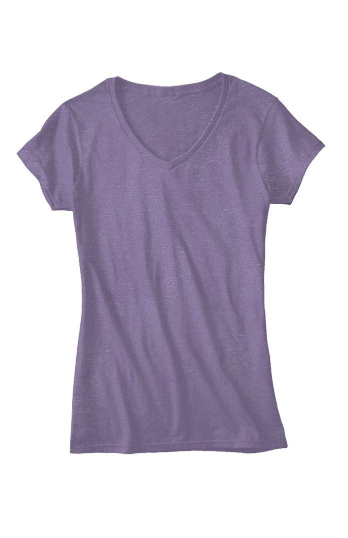 Women's 50/50 Blend V-Neck 5