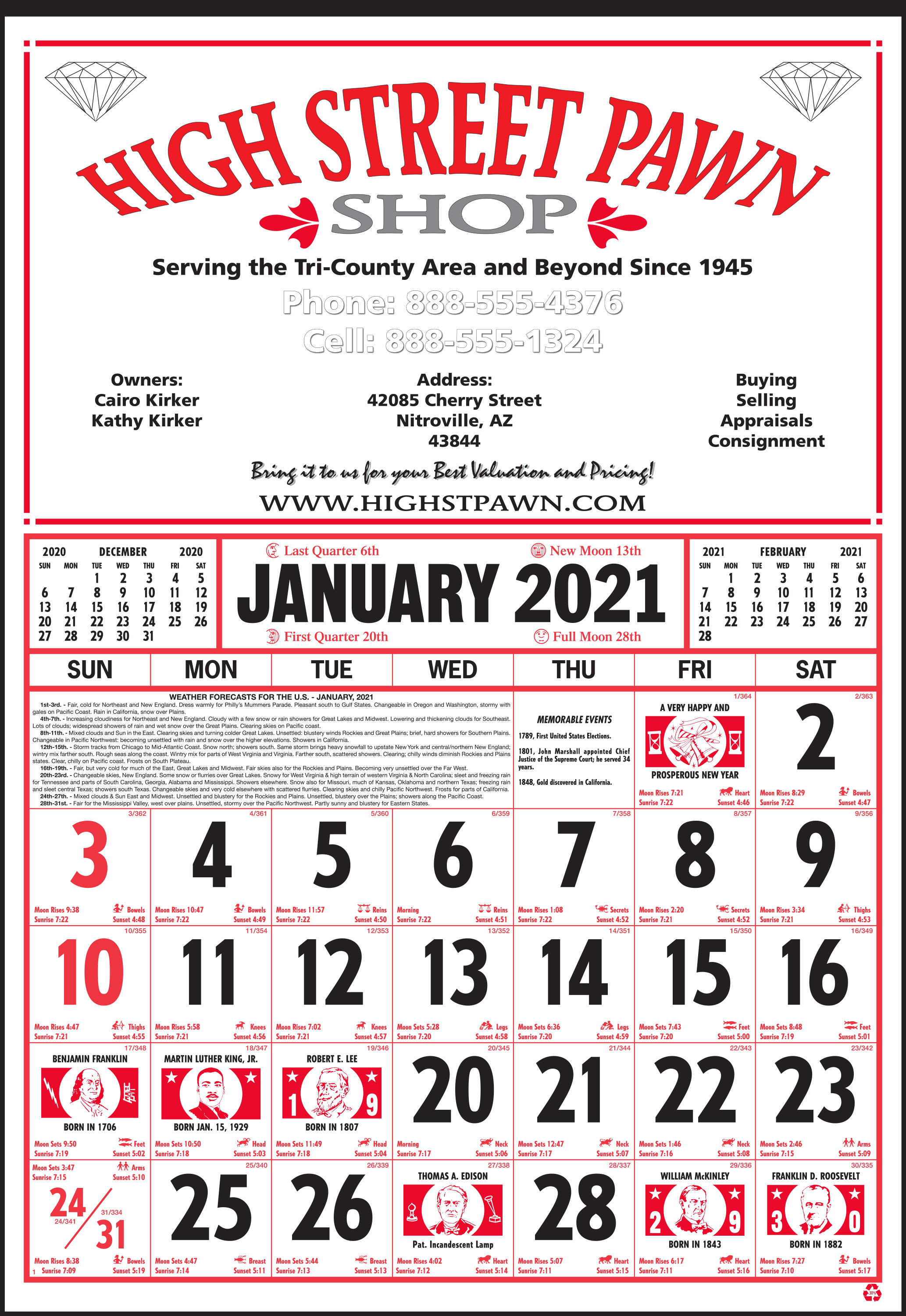 Style 55 12-Sheet Calendar 2