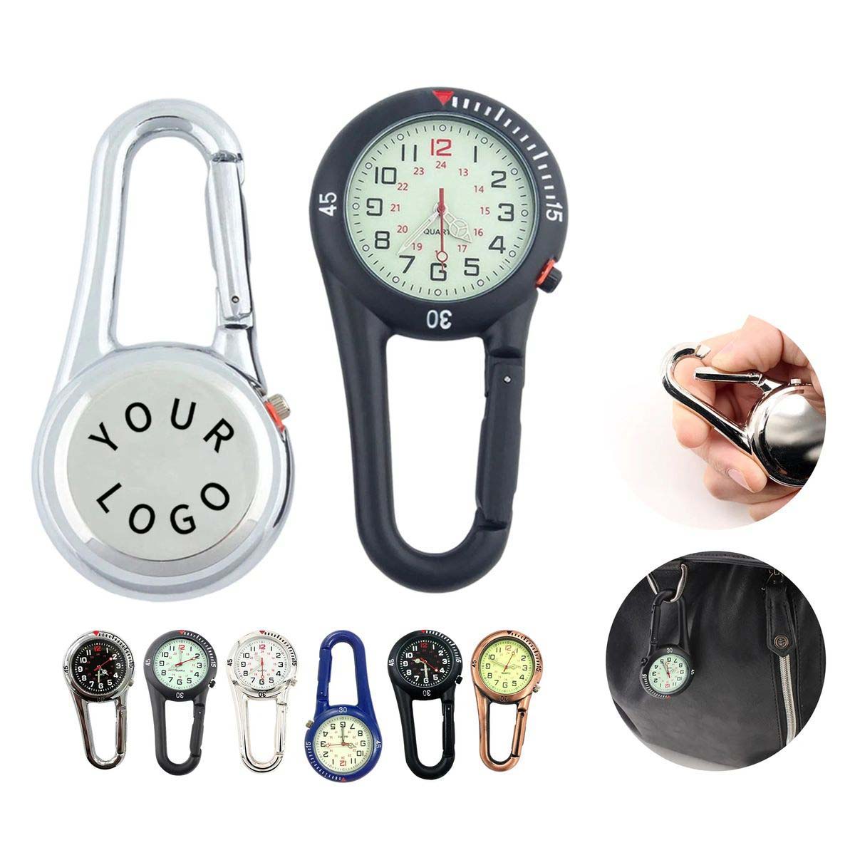 Lightweight Carabiner Watch for Backpack Use 4