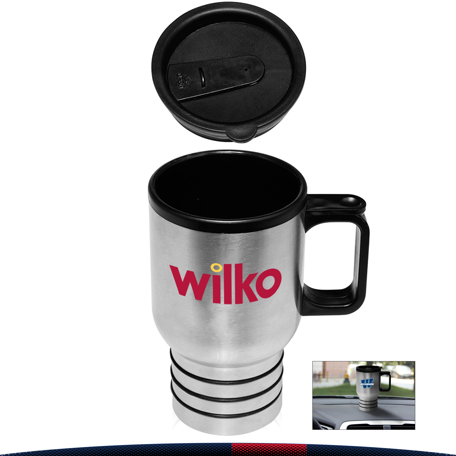 16 oz. Ewll Stainless Steel Travel Mugs 2