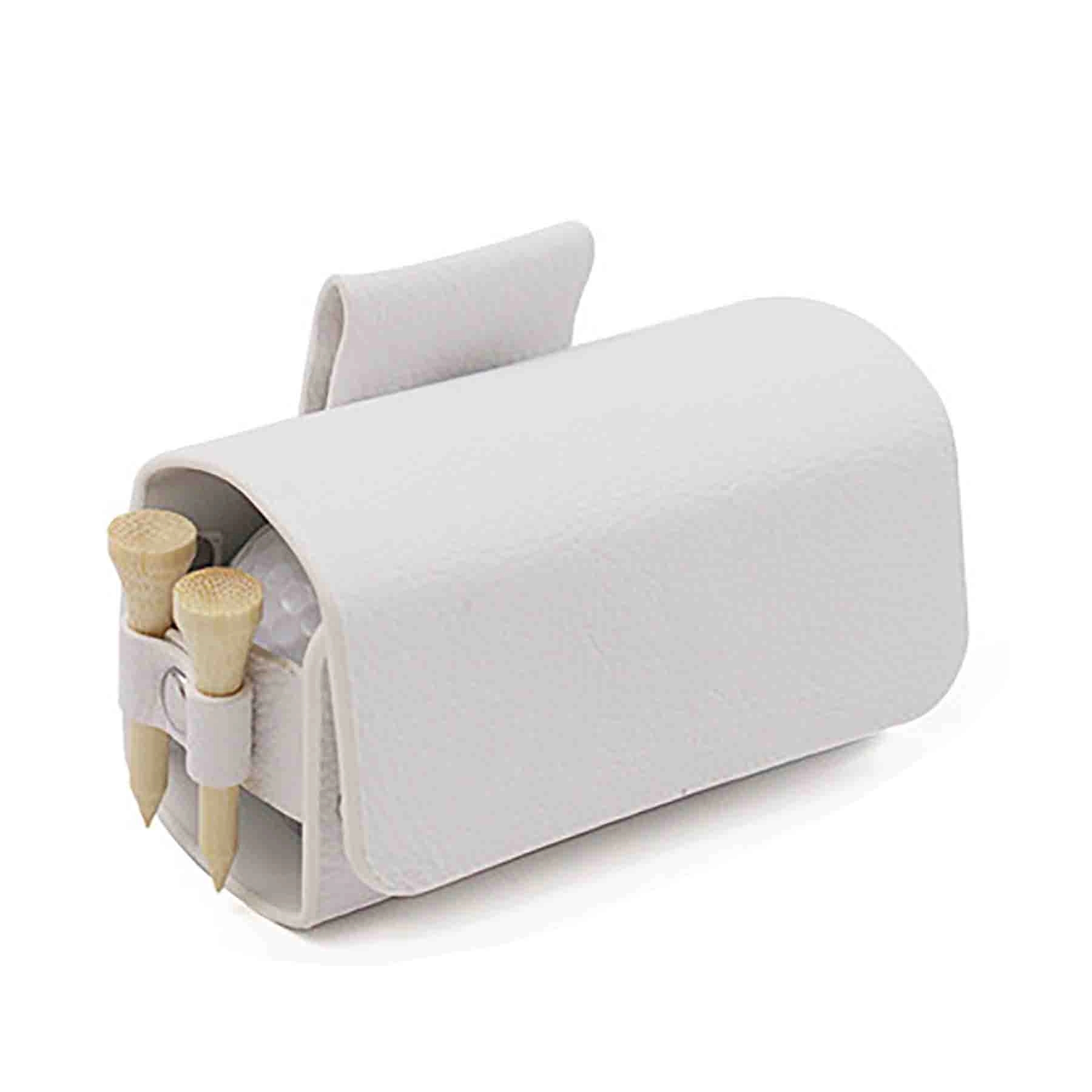 Leather Waist Belt Golf Ball Pouch Sports Accessory 2