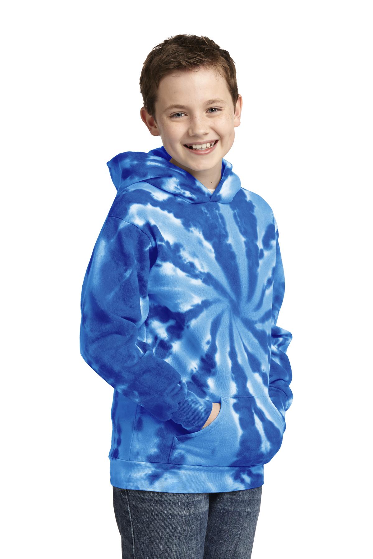 Port & Co Youth Tie-Dye Pullover Hooded Sweatshirt. PC146Y 58