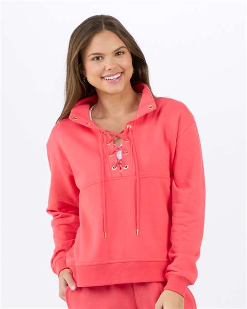 Women's Lace Up Pullover - BW5401 11