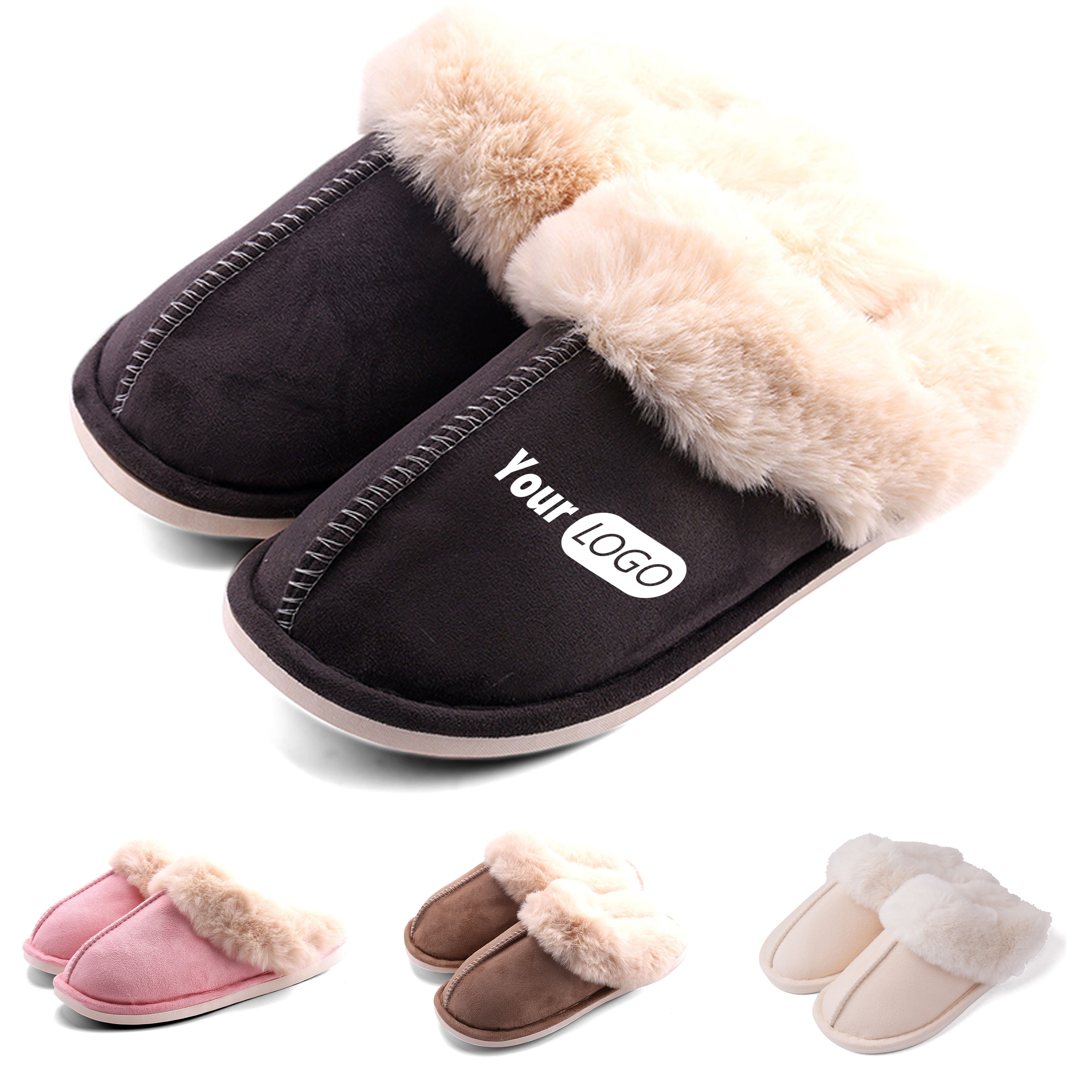 Super Soft Velvet Embroidered Soft Plush Slippers 7