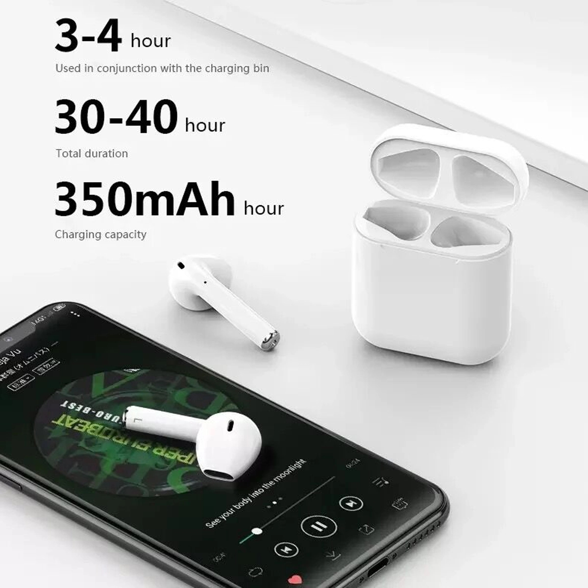 Multi-Color Wireless Earbuds with Charging Case 5
