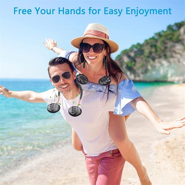 Dual Breeze Hands-Free Neck Fan with Mood Light 4