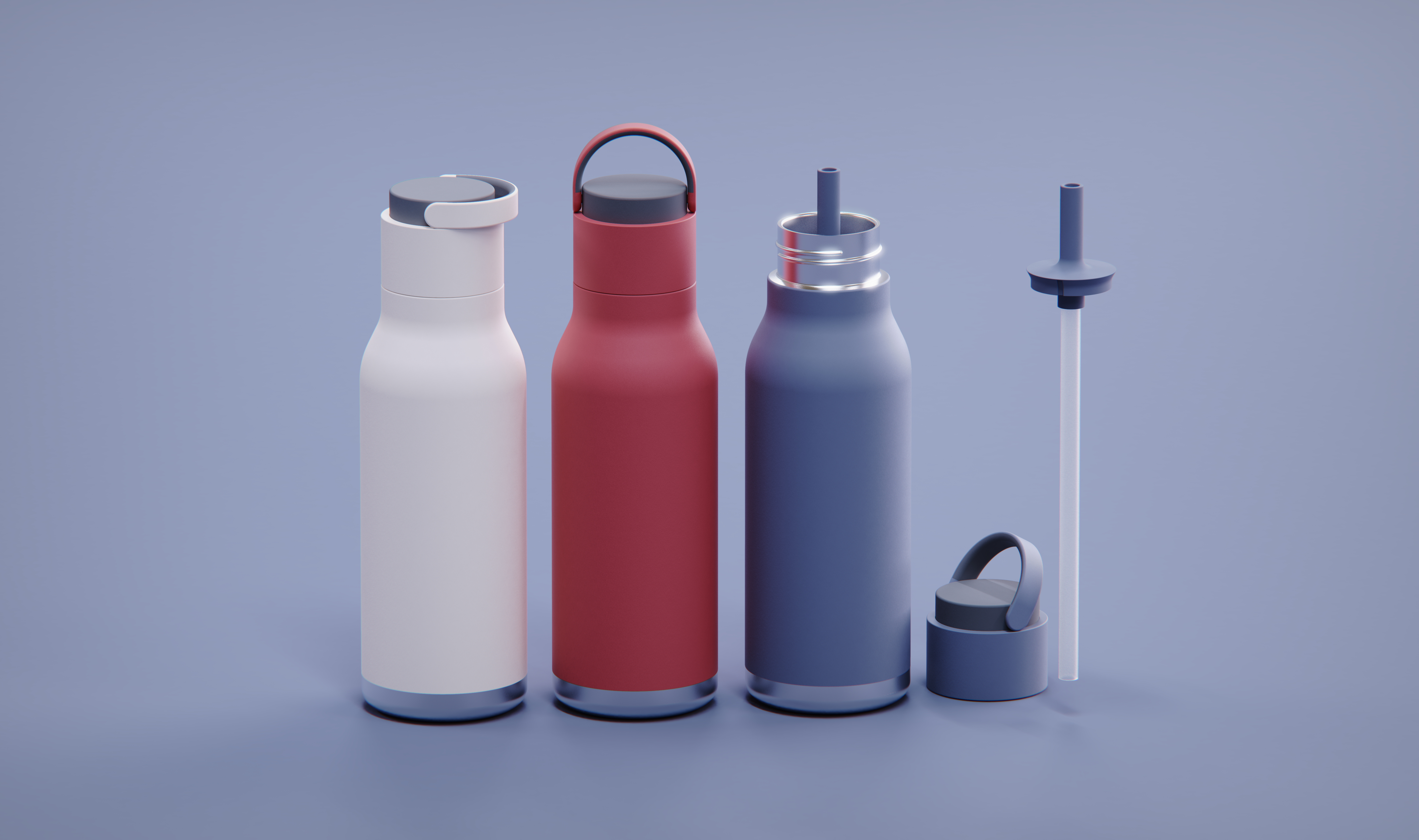 22 Oz. Asobu Metro Bottle w/ Removable Straw