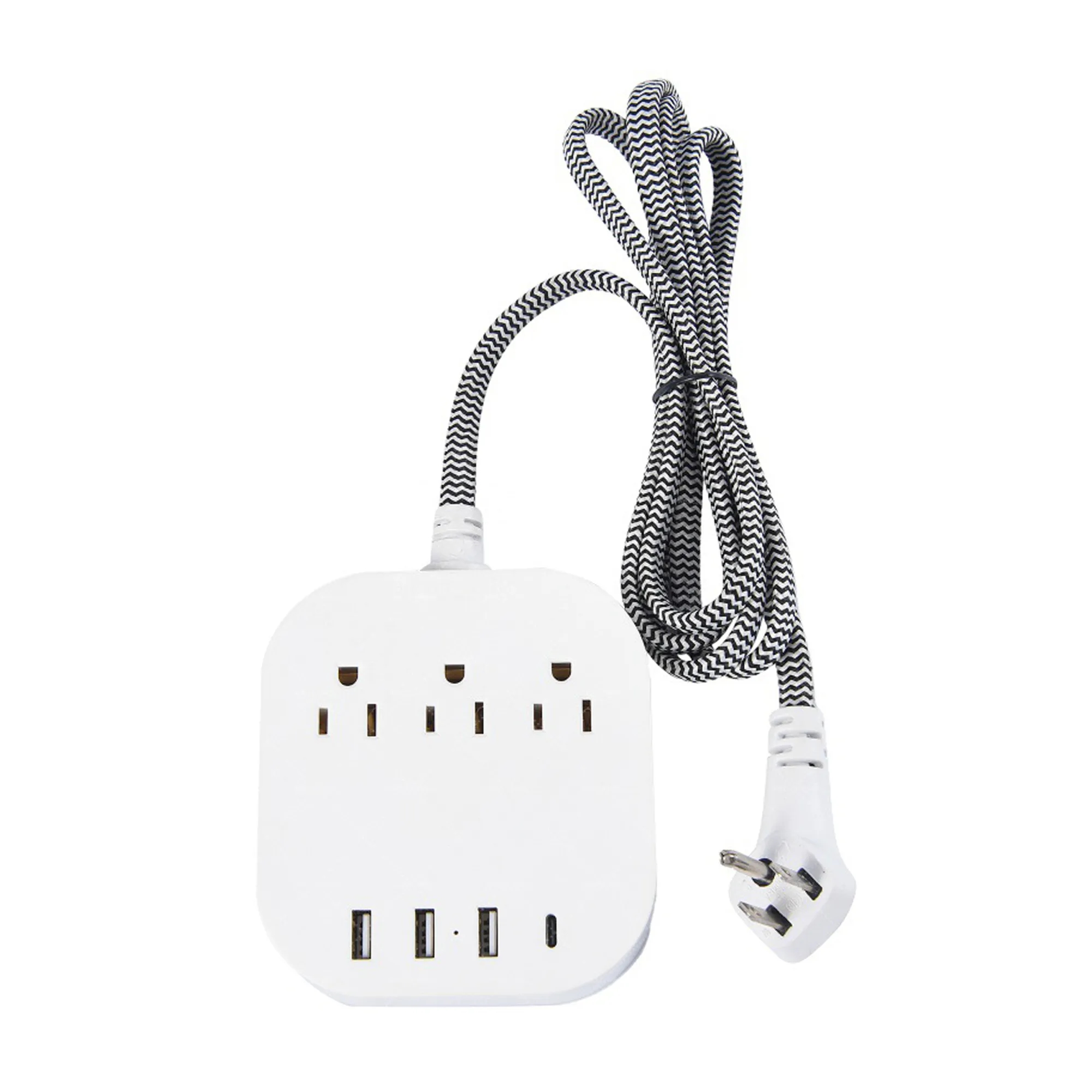 Multi Hole Flat Plug Power Strip 3