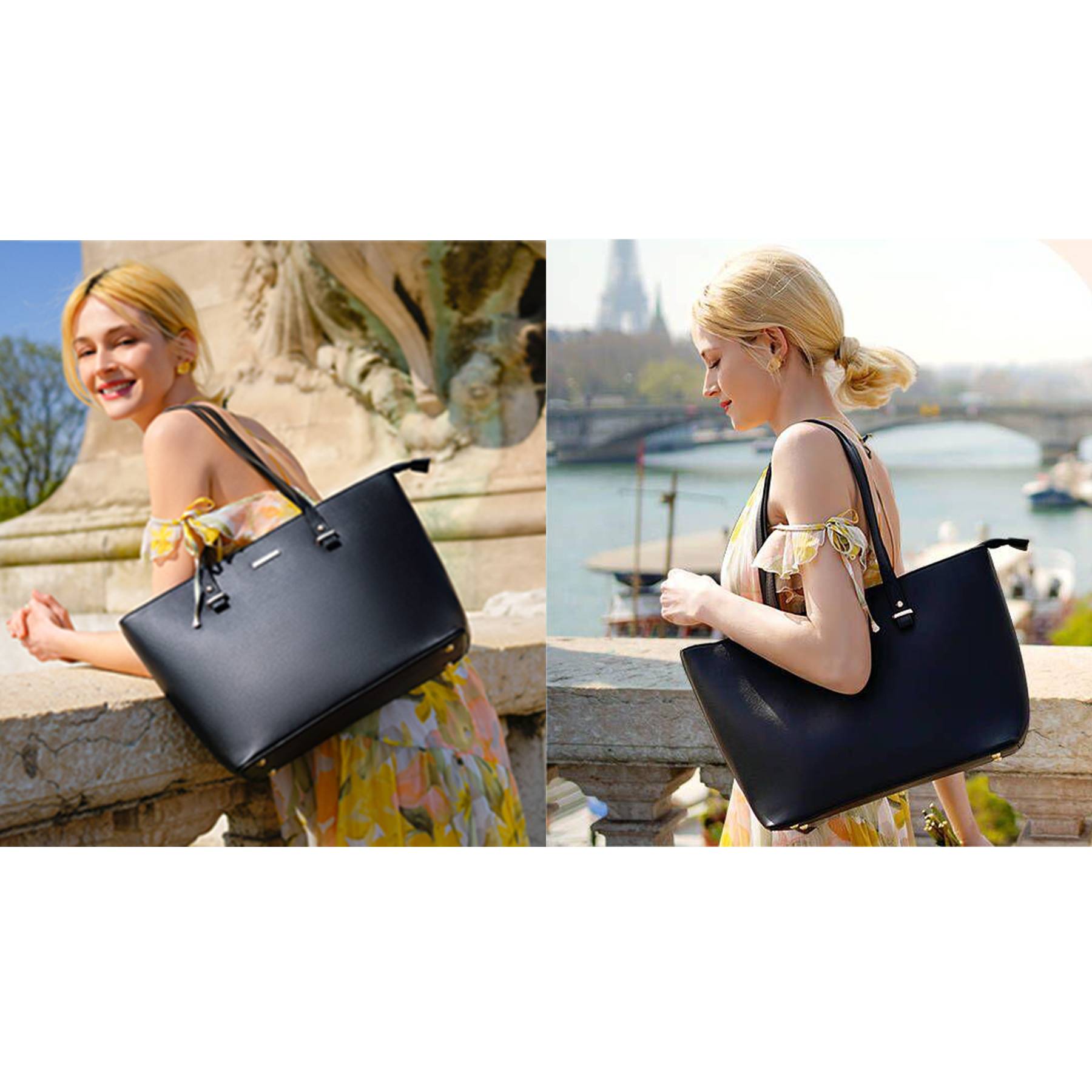 PU Fashion Wallet Tote Bag Shoulder Top Handle Satchel, custom tote bag with logo imprint 7