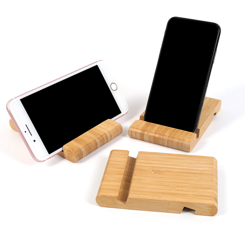 Natural Bamboo Phone Stand 3